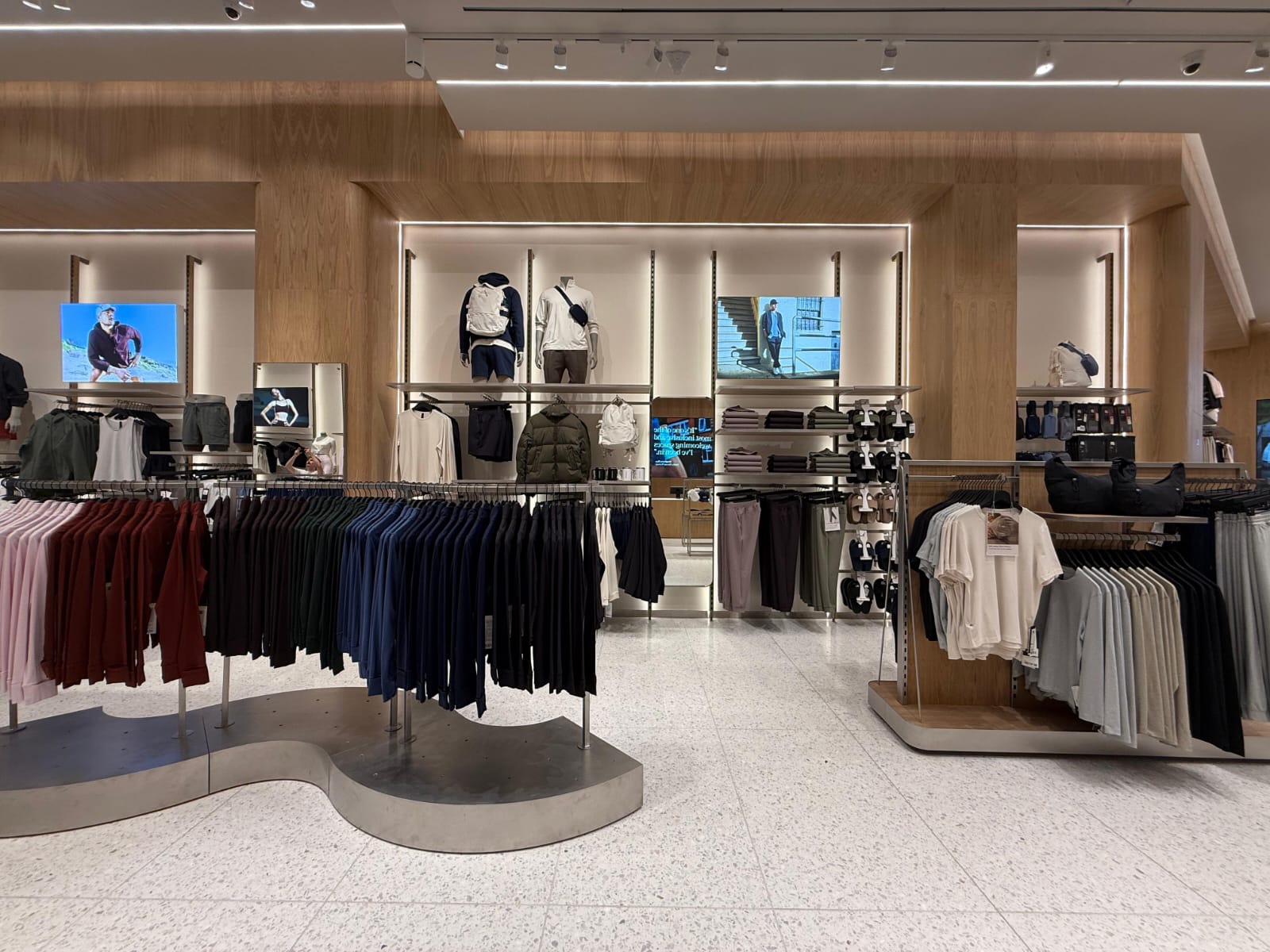 Lululemon herenafdeling sfeerverlichting