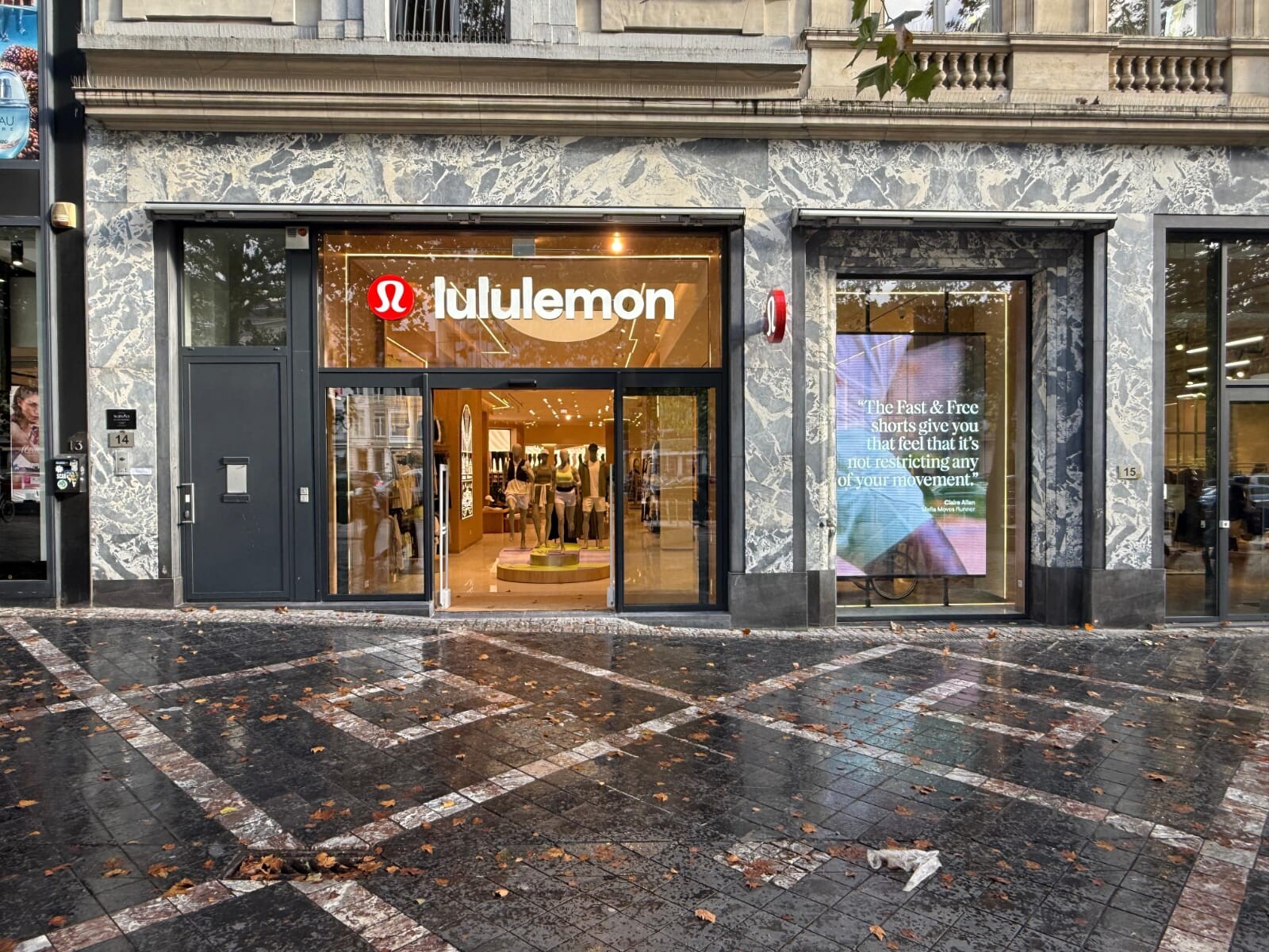 Lululemon winkelaanzicht